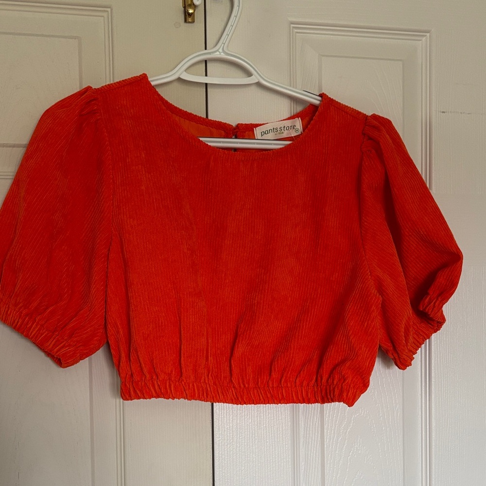Pants Store Red Women's Crop Top